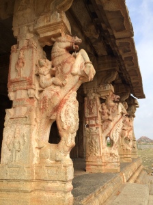 Gates to the temple in Hampi